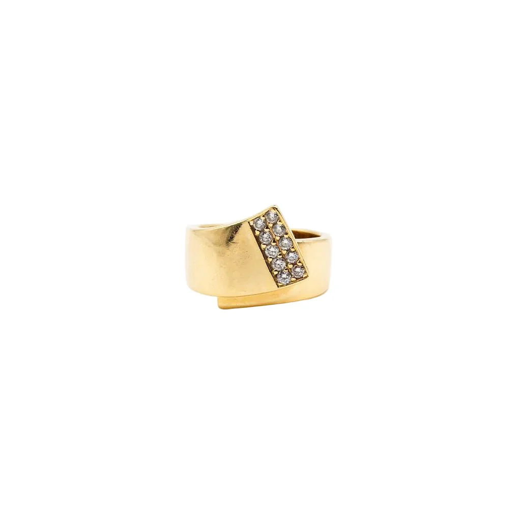 Bague et Boucles d'oreilles en or jaune et diamants - Image 8