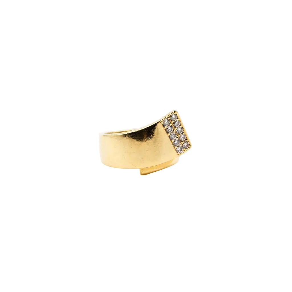 Bague et Boucles d'oreilles en or jaune et diamants - Image 9