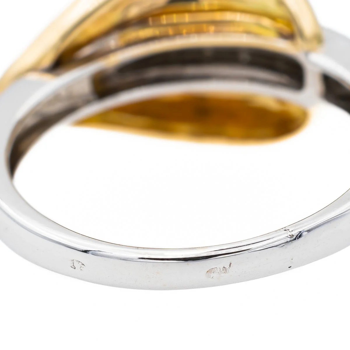 Bague en or jaune, or blanc et diamants - Image 6