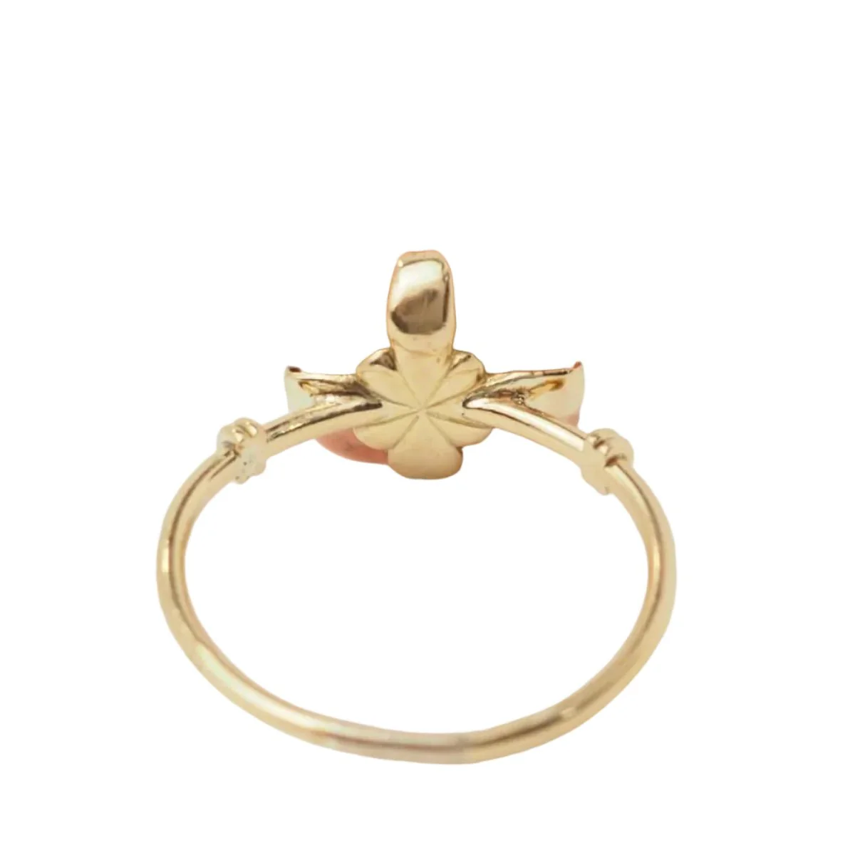 Bague en or jaune et corail - Image 4