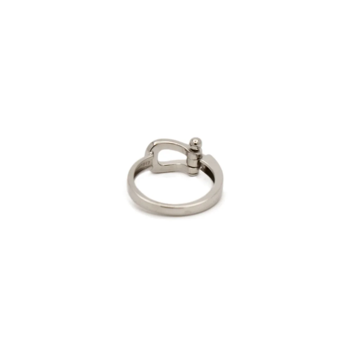 Bague FRED Force 10 moyen modèle en or gris et diamant - Image 5