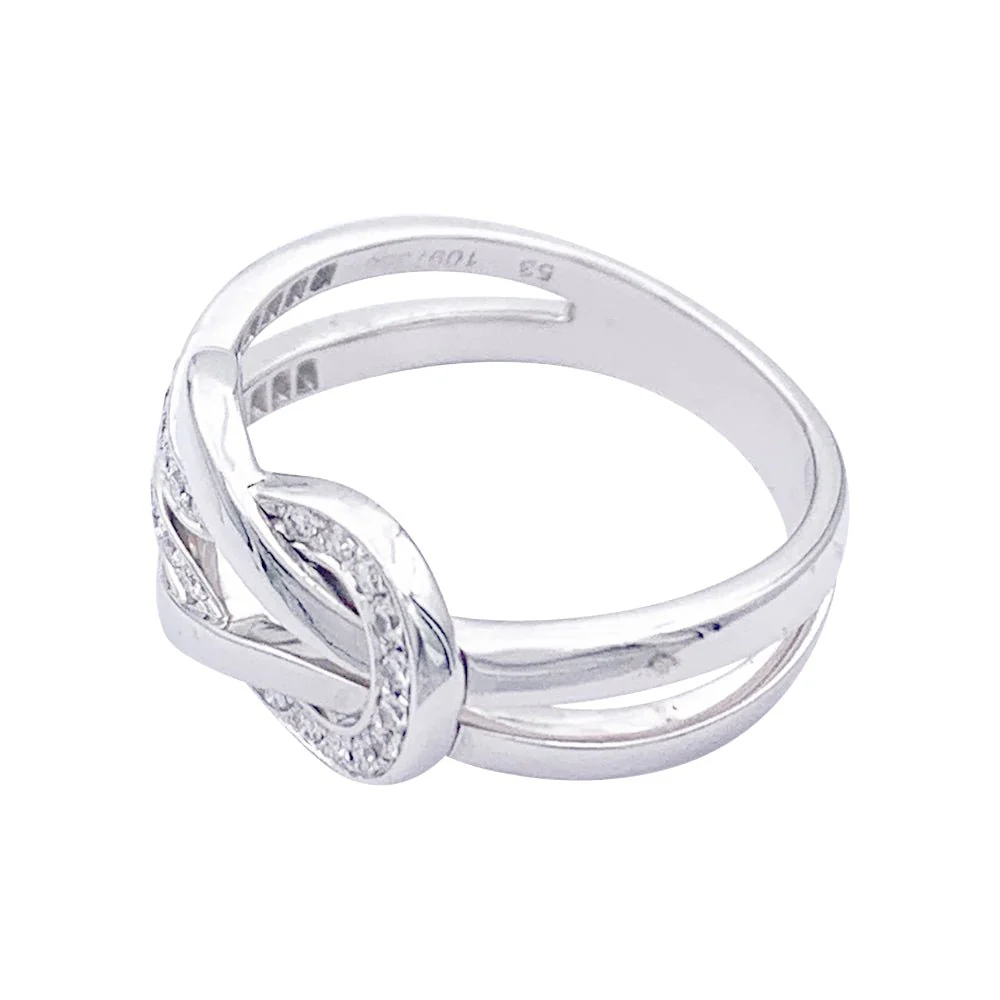 Bague Fred, "Chance Infinie", or blanc, diamants. - Image 3