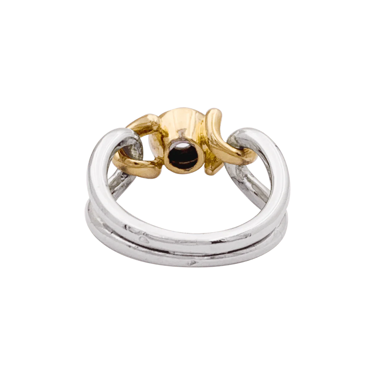 Bague FRED, deux tons d'or et diamant. - Image 4