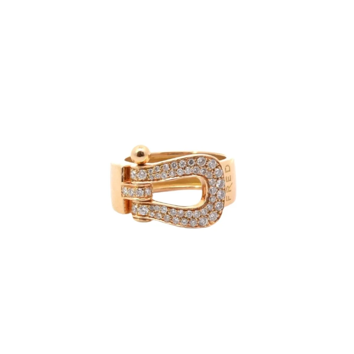 Bague FRED en or jaune et diamants