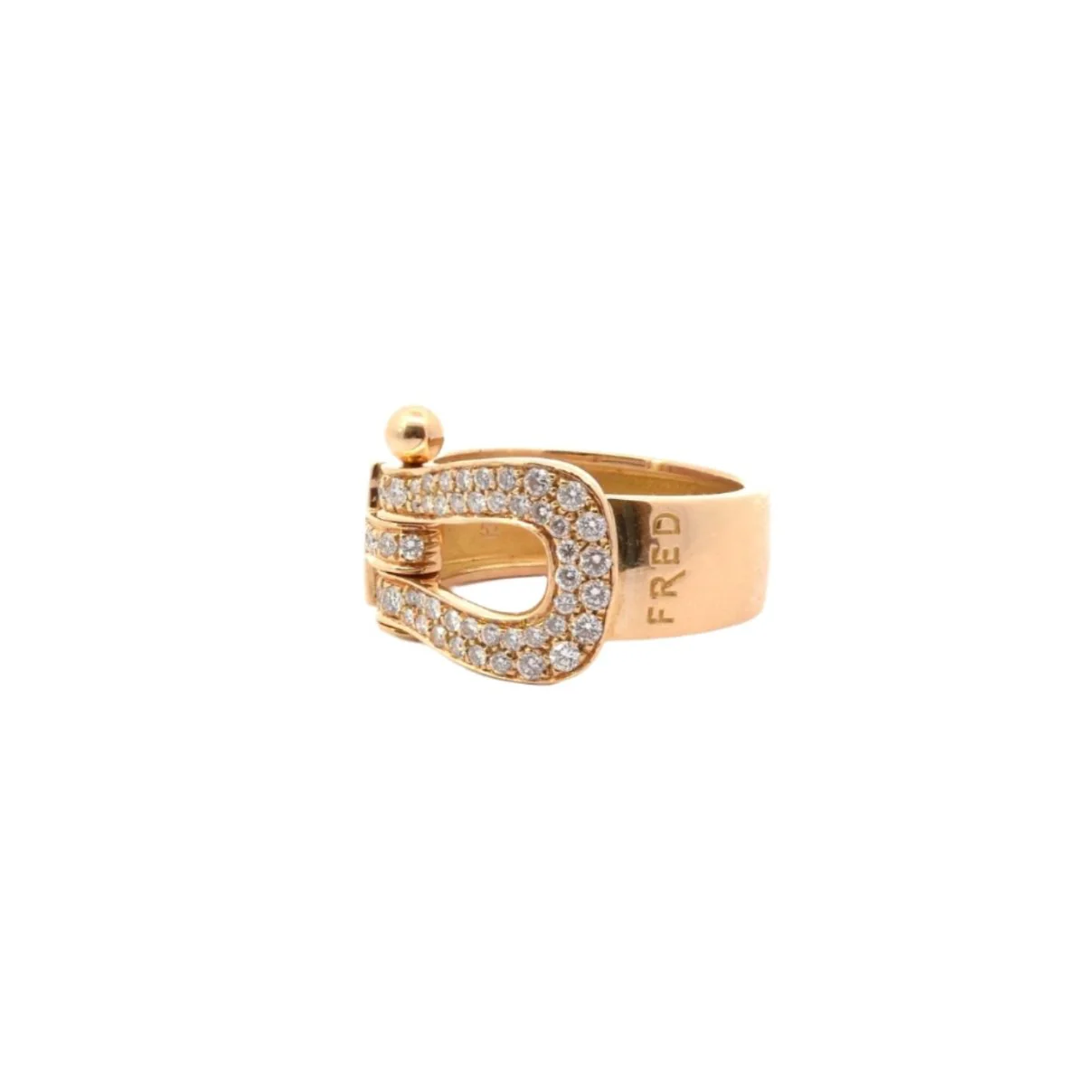 Bague FRED en or jaune et diamants - Image 5