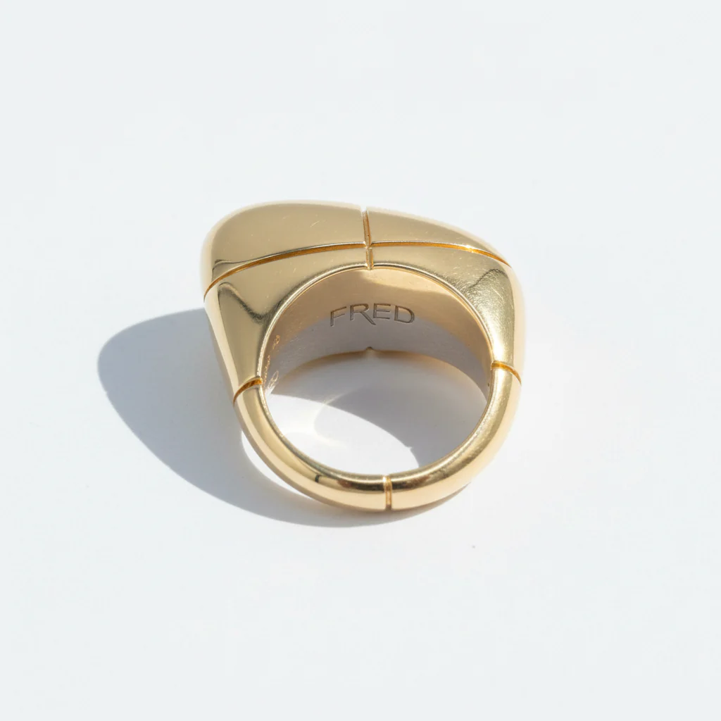 Bague Jonc FRED en or blanc et or jaune - Image 3