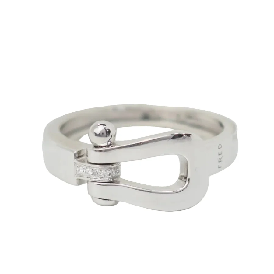 Bague FRED "Force 10" en or blanc et diamants