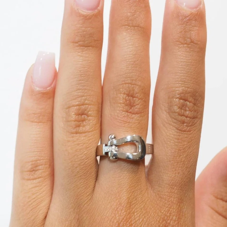 Bague FRED "Force 10" en or blanc et diamants - Image 2