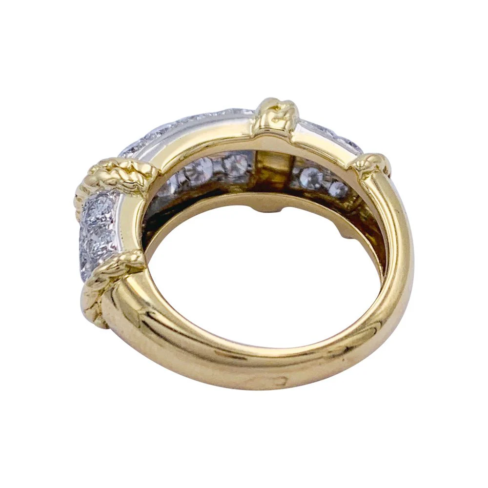 Bague Fred, "Isaure", or jaune, platine, diamants - Image 4