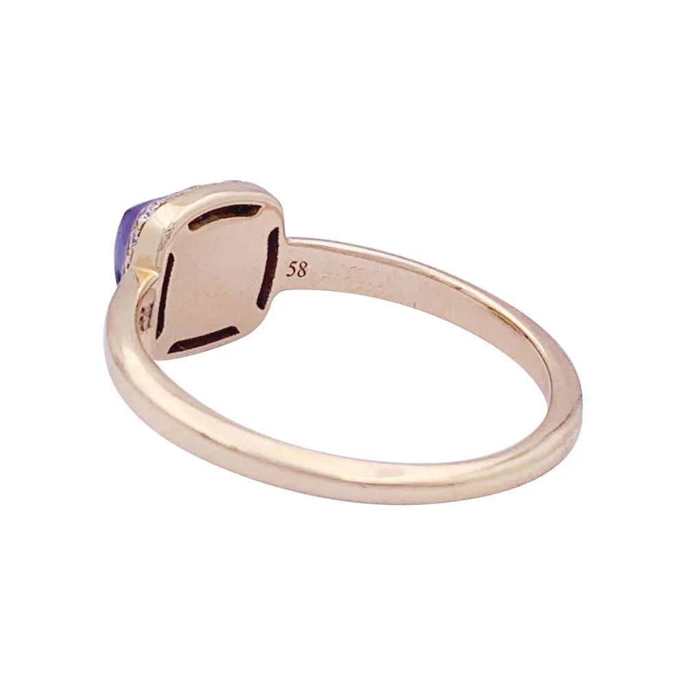 Bague Fred "Pain de sucre" or rose, diamants, améthyste. - Image 4