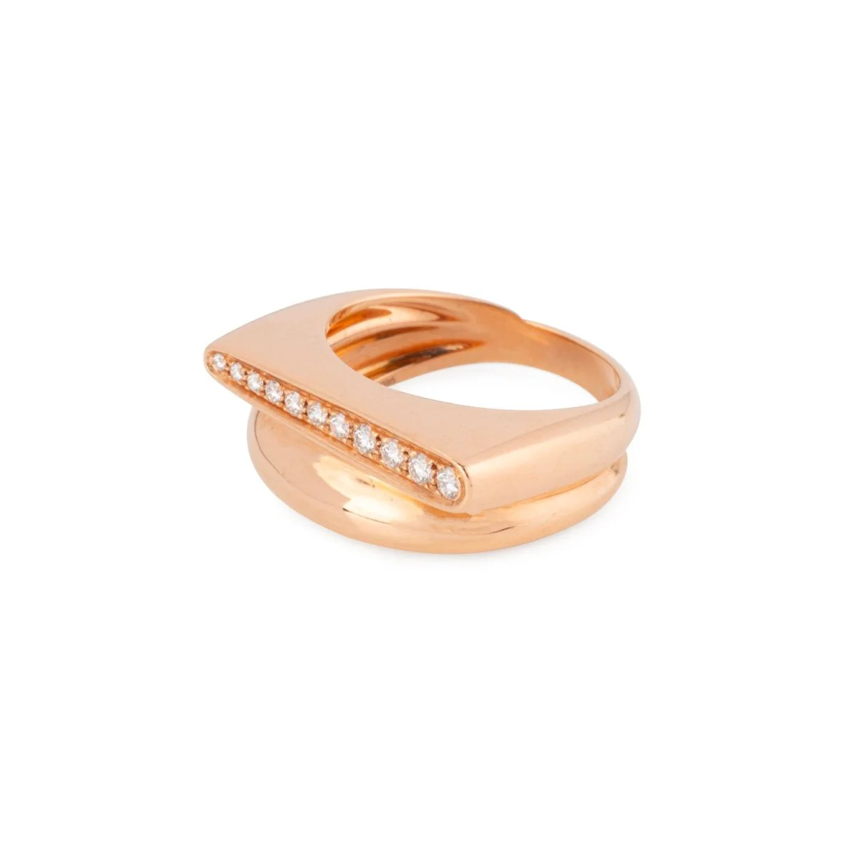 Bague FRED "Success" en or rose et diamants - Image 2