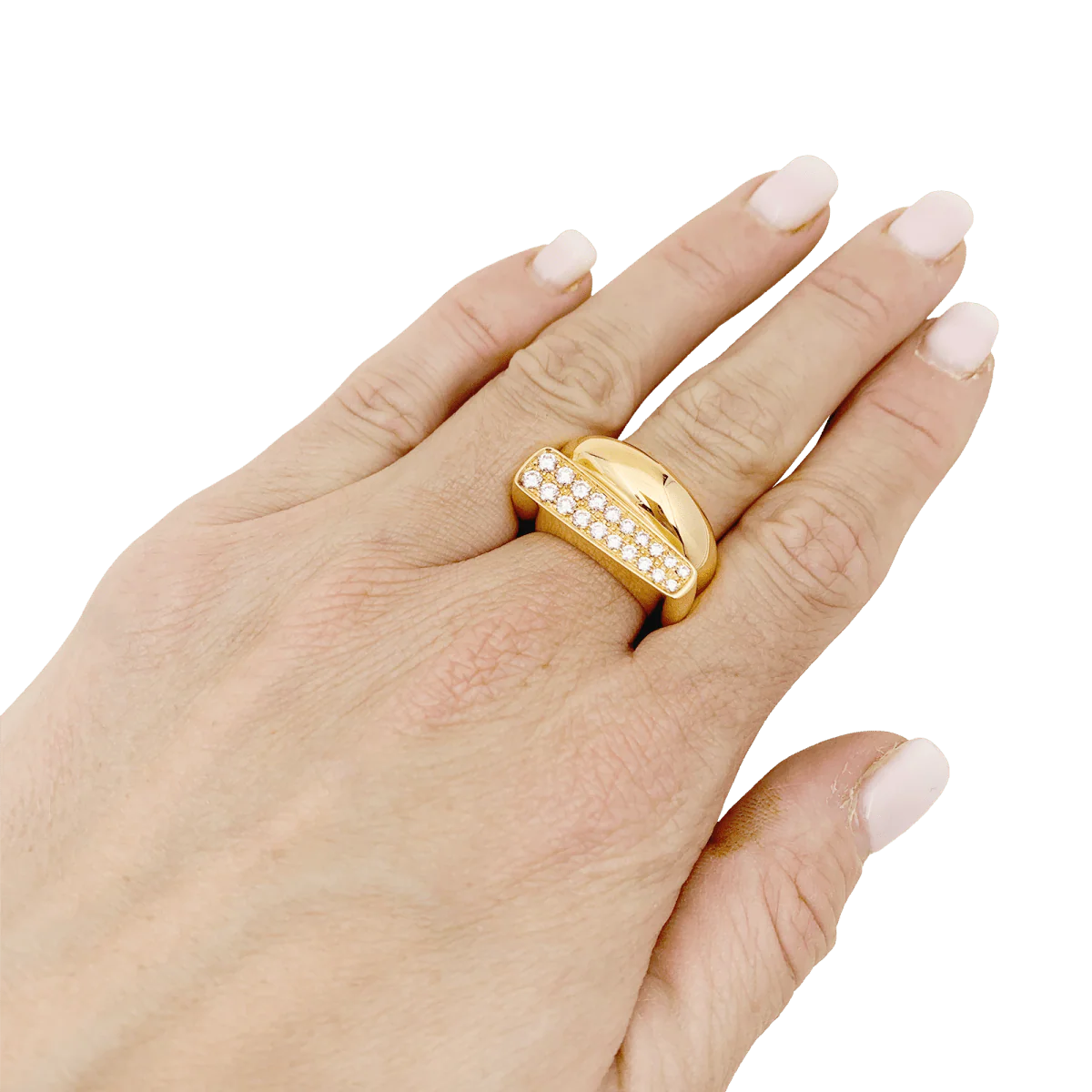 Bague FRED "Success" en or rose et diamants - Image 2