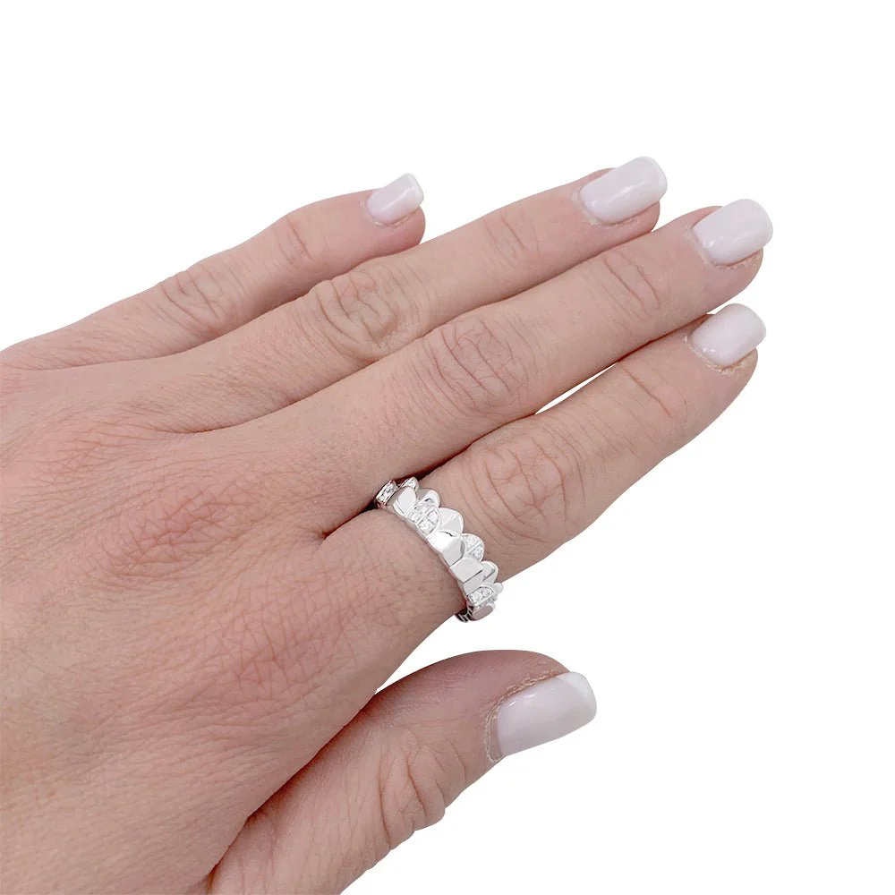 Bague Fred, "Une Ile d'or", or blanc, diamants - Image 5