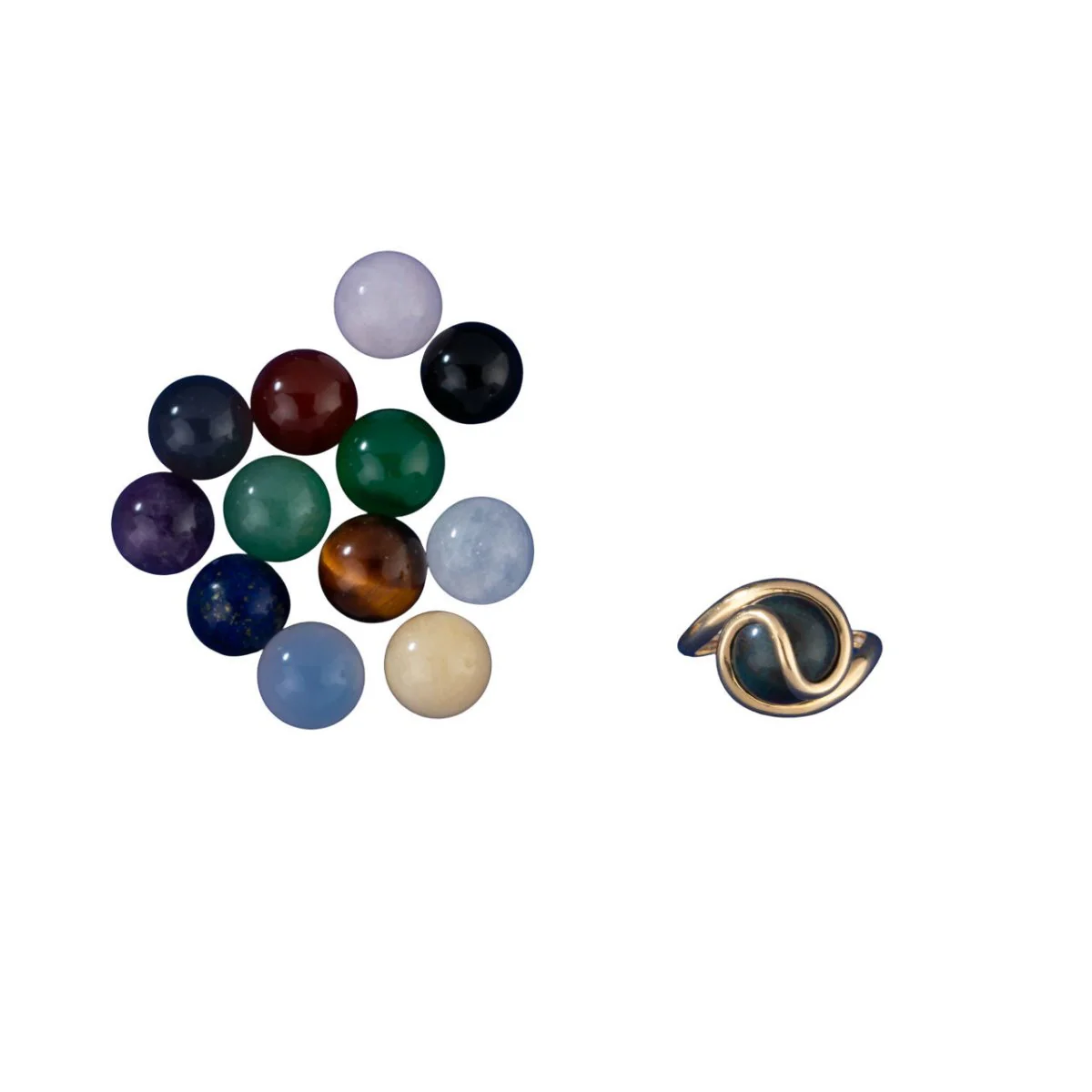 GILBERT ALBERT Bague en or jaune 18 K avec billes interchangeable - Image 3