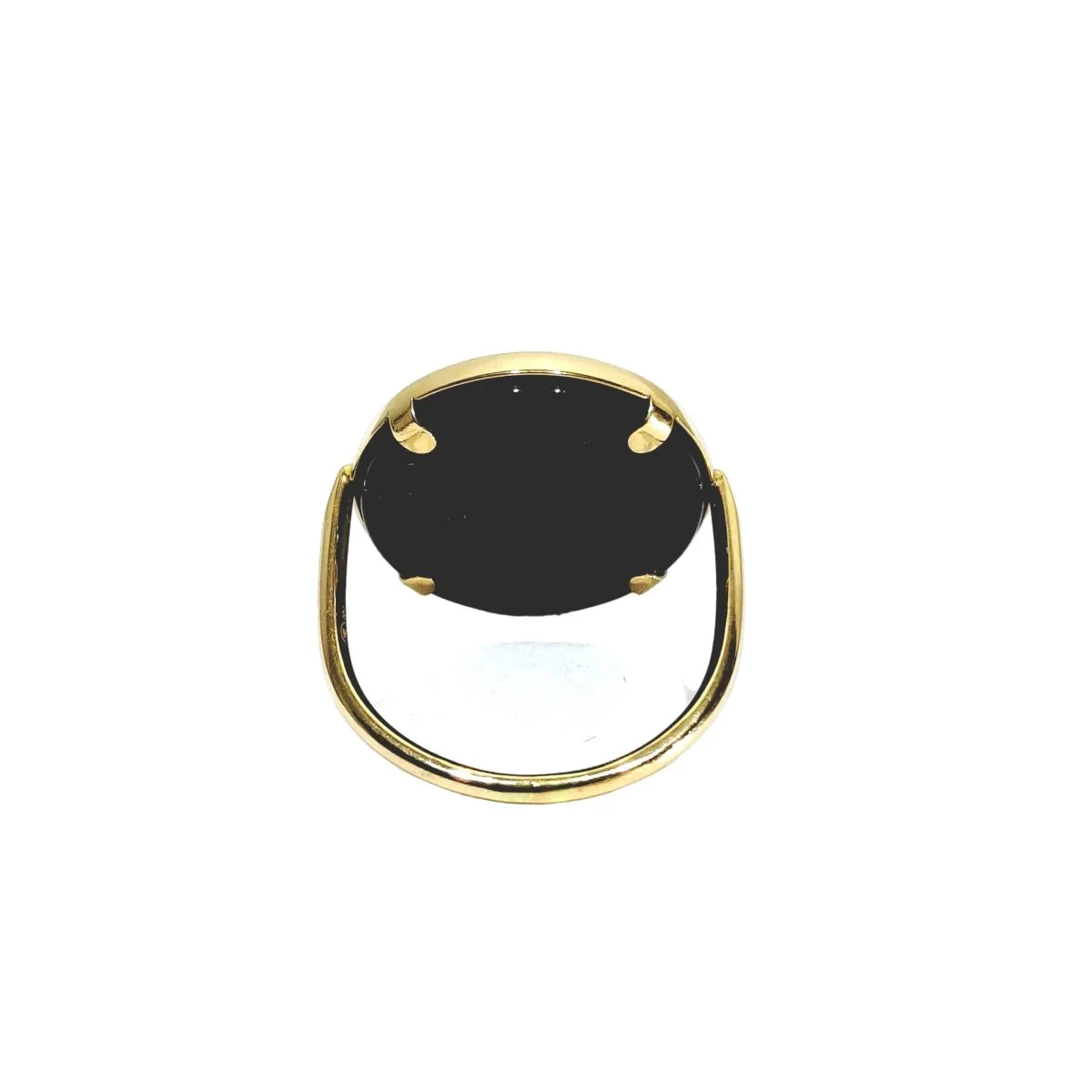 Bague GINETTE NY en or rose et onyx - Image 4
