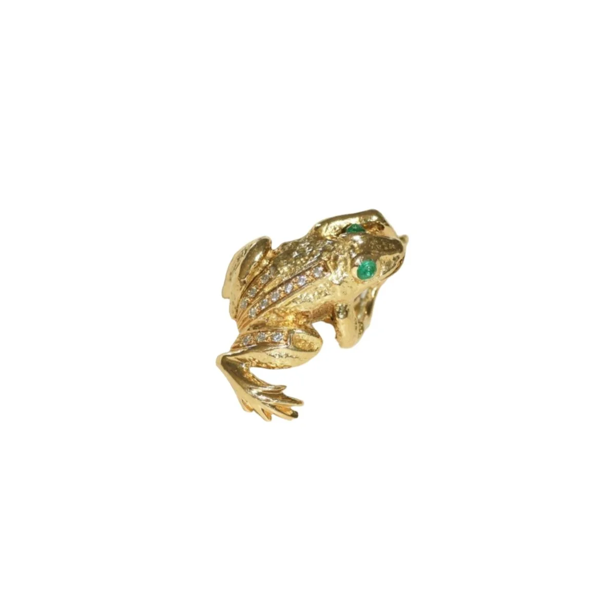 Bague en or jaune, émeraude, et diamants - Image 11