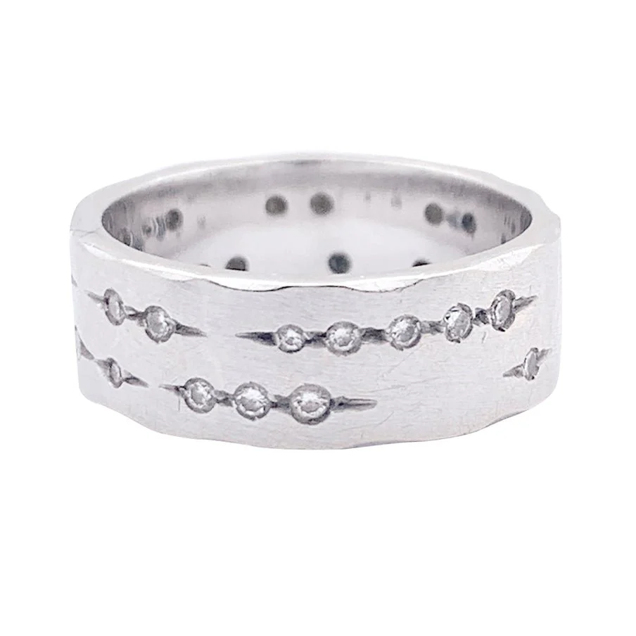 Bague Bandeau H.STERN "Code" en or blanc et diamants - Image 2