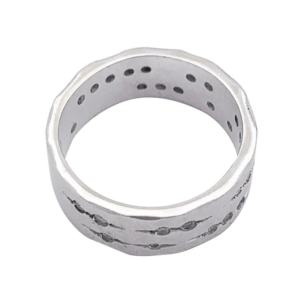 Bague Bandeau H.STERN "Code" en or blanc et diamants - Image 3