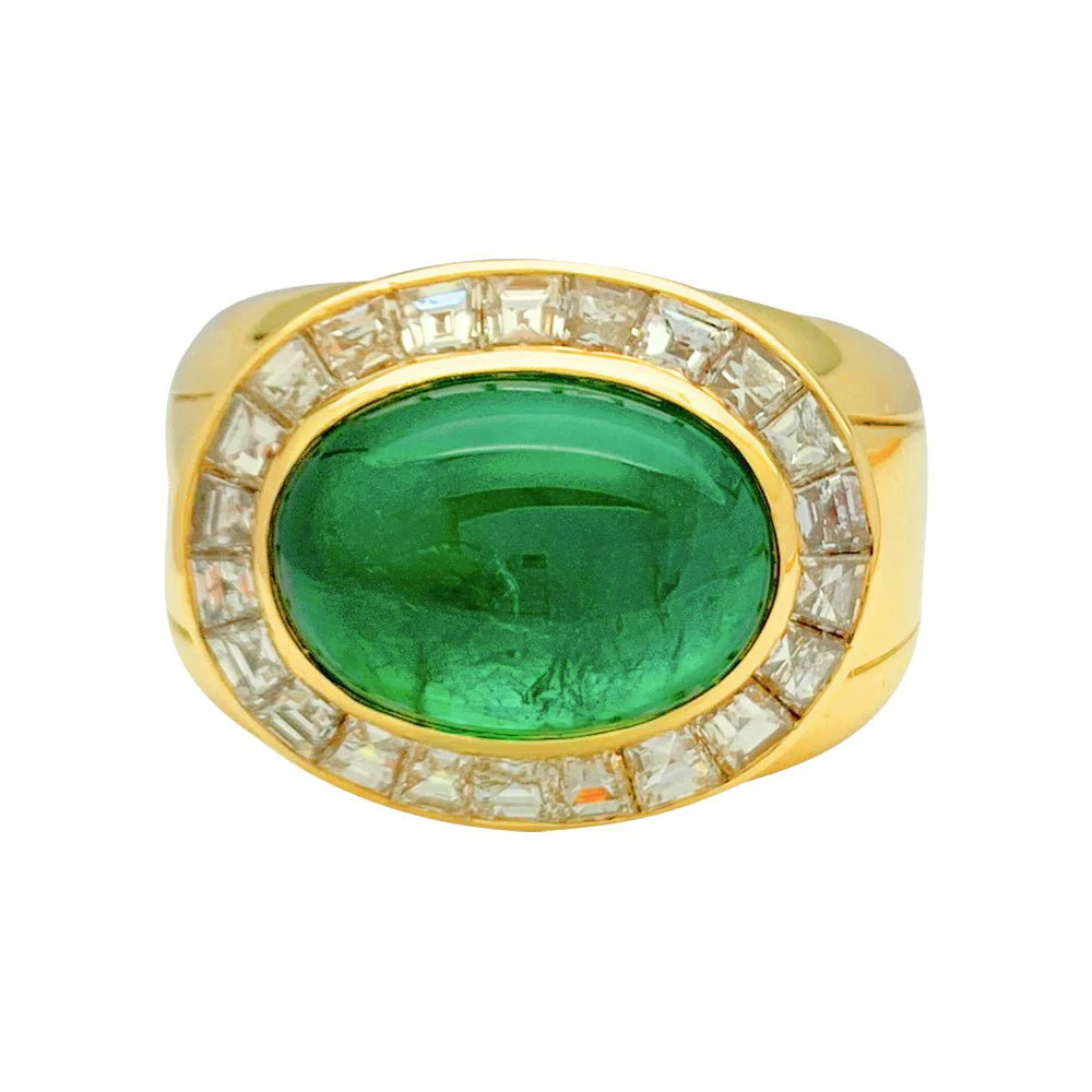 Bague Hammerman Brothers, émeraude, diamants