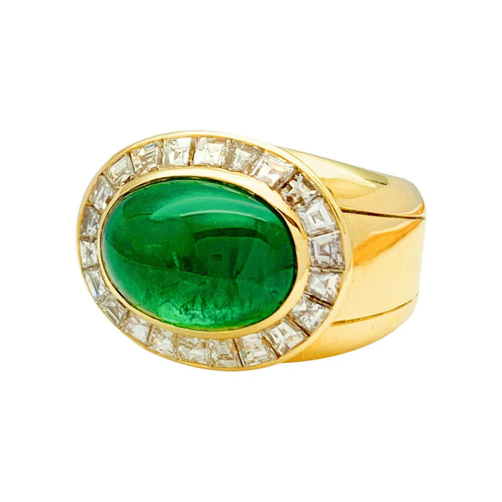 Bague Hammerman Brothers, émeraude, diamants - Image 4