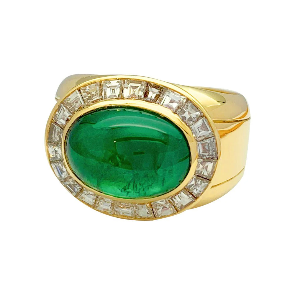 Bague Hammerman Brothers, émeraude, diamants - Image 6