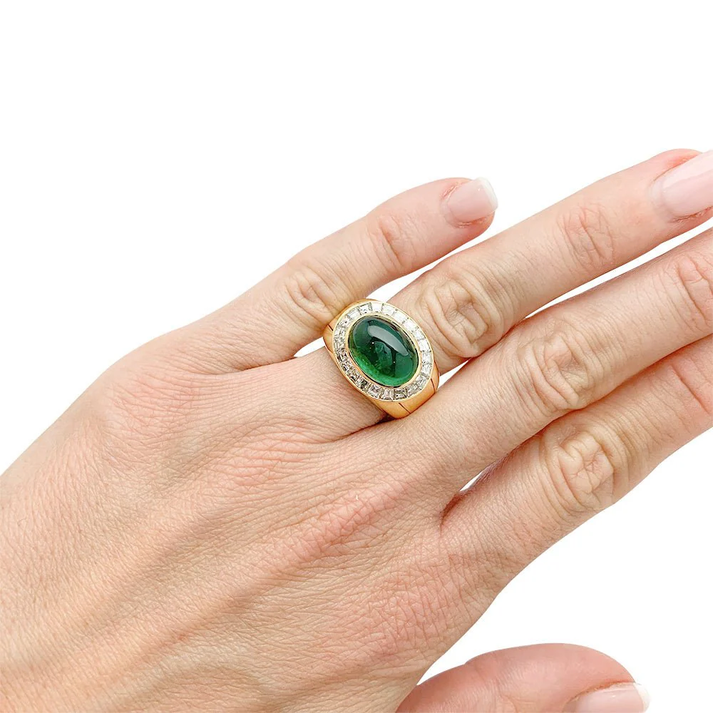 Bague Hammerman Brothers, émeraude, diamants - Image 8