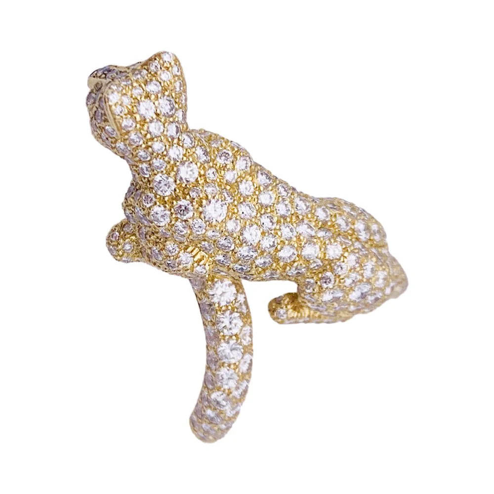 Bague CARTIER "Panthère de Cartier" en or jaune, émeraude, onyx et diamants - Image 7