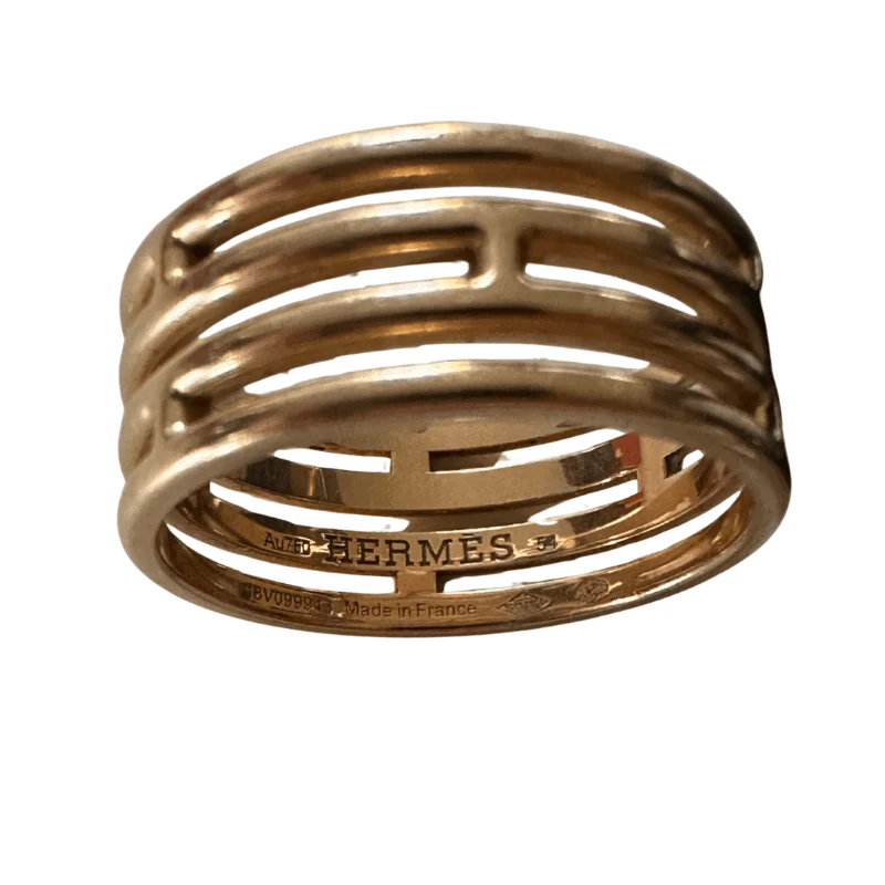 Bague HERMÈS "Ariane" en or rose - Image 3