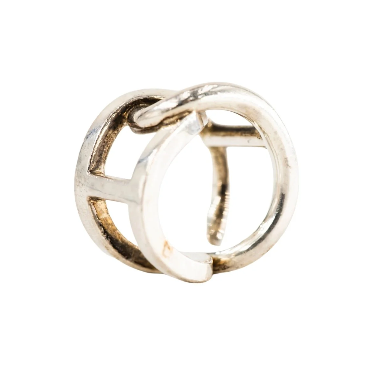 Bague HERMÈS "Cythère" en argent - Image 6