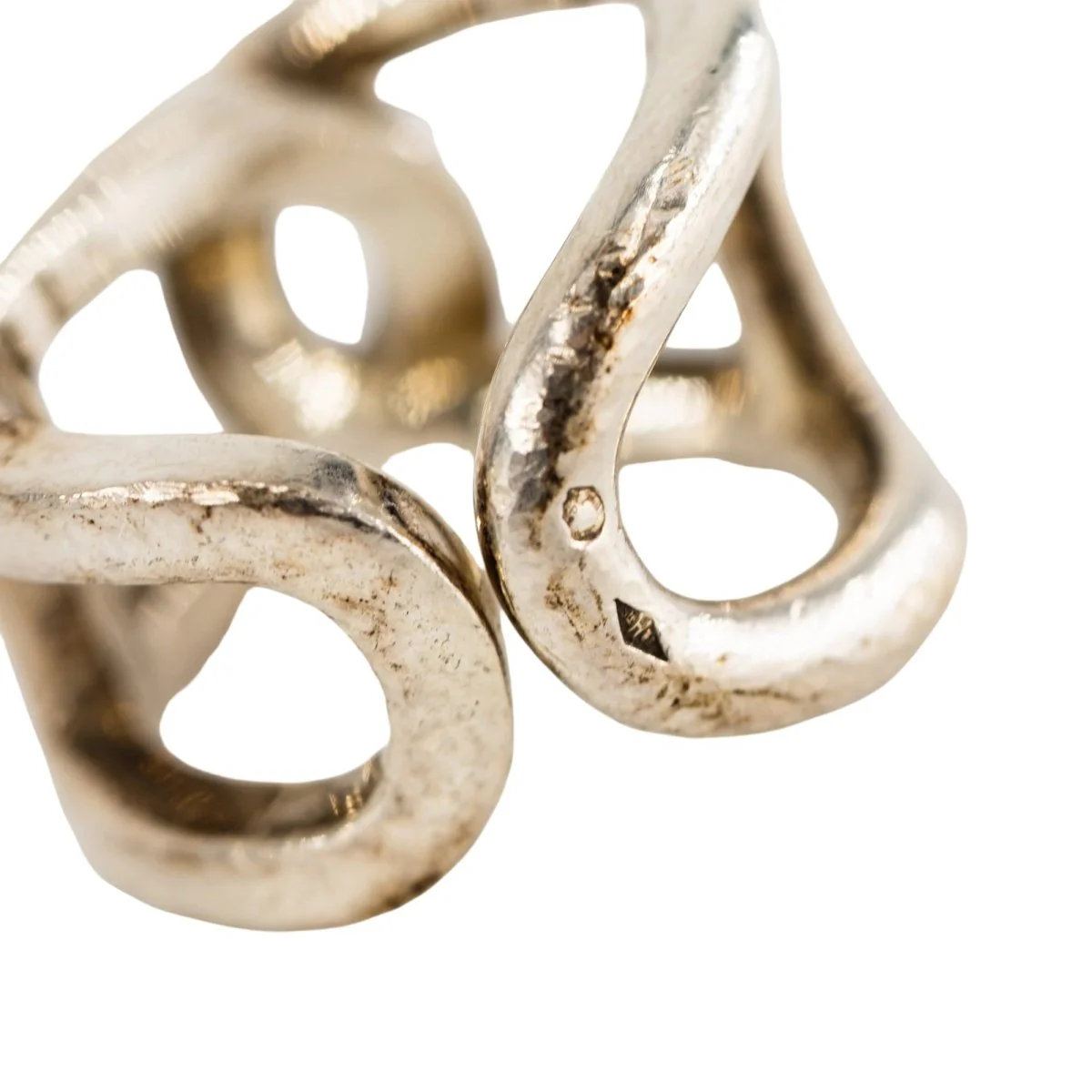 Bague HERMÈS "Cythère" en argent - Image 7