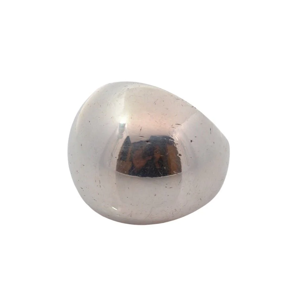 Bague Dôme HERMÈS en argent - Image 2