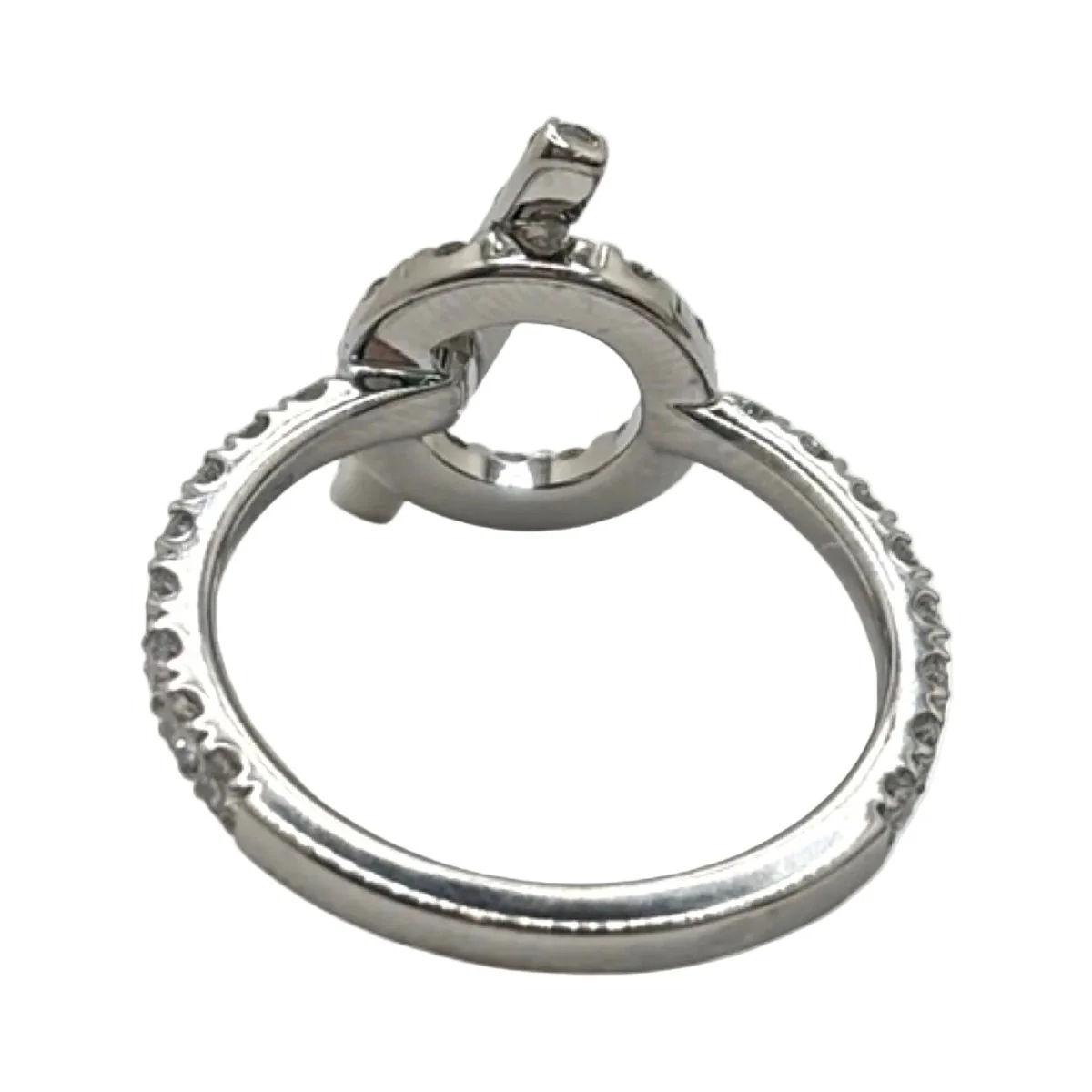 Bague Pavée HERMÈS "Finesse" en or blanc et diamants - Image 11