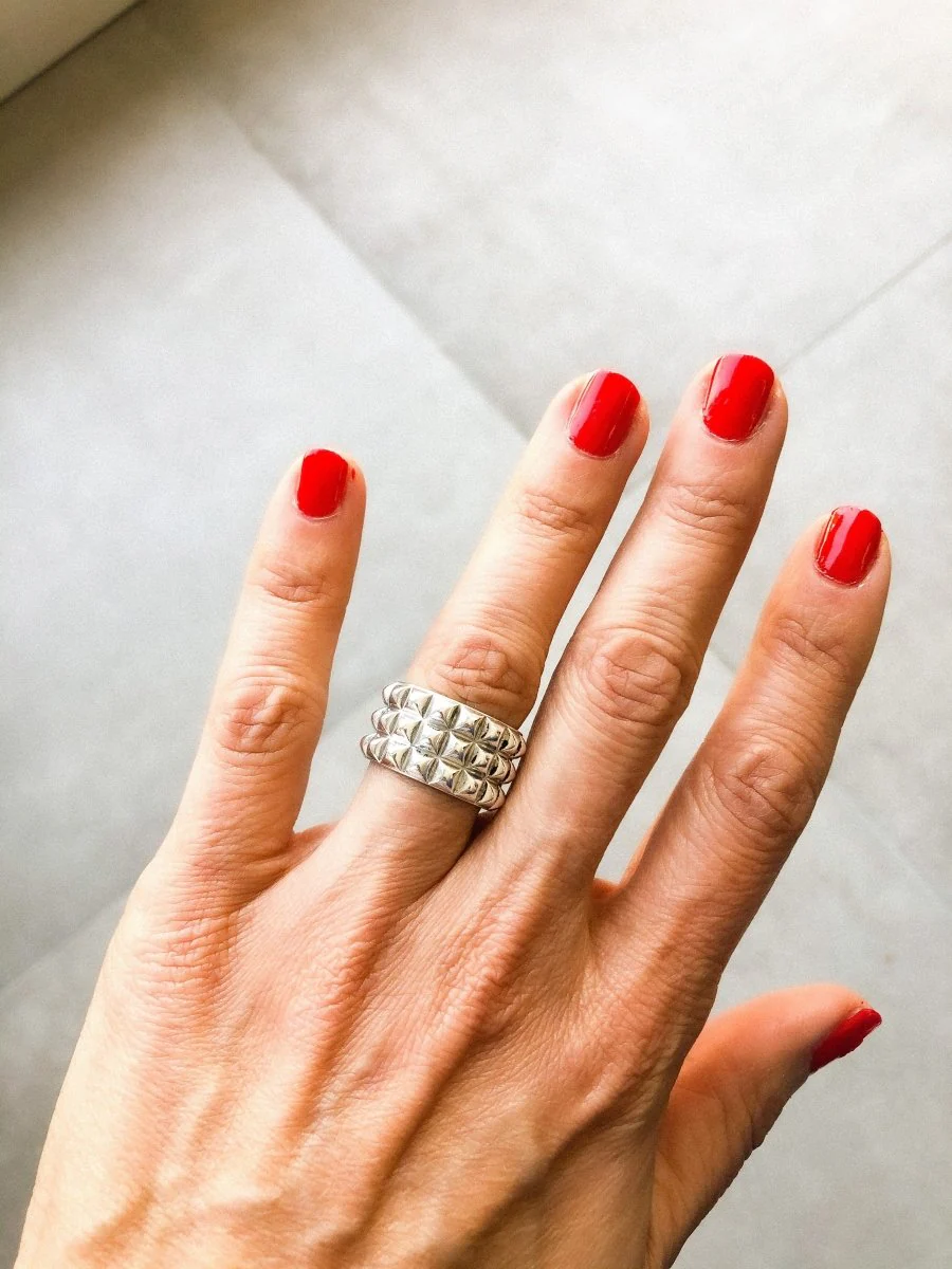 Bague Hermès modèle espionne en argent - Image 4
