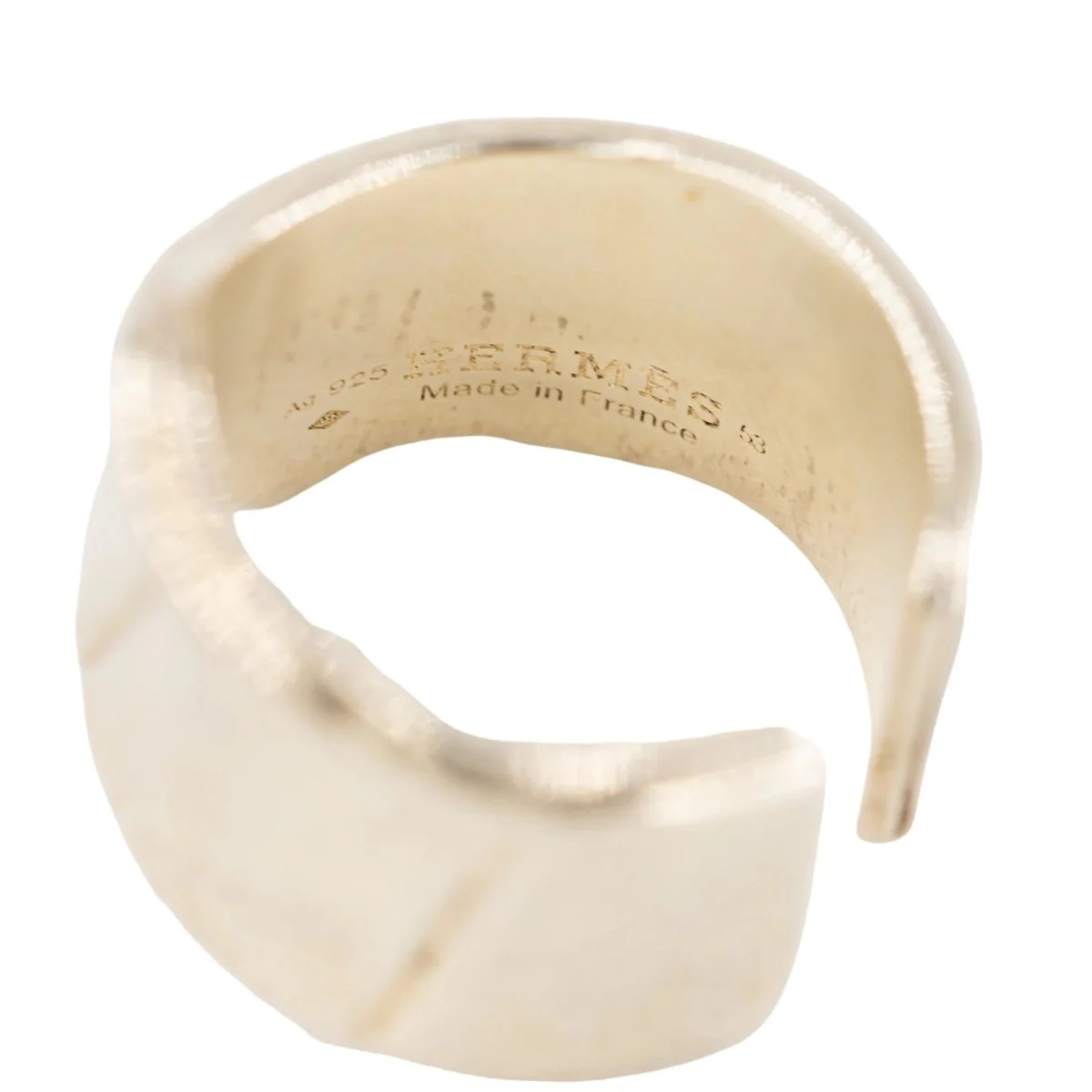 Bague HERMÈS "Niloticus Éclat" en argent - Image 6