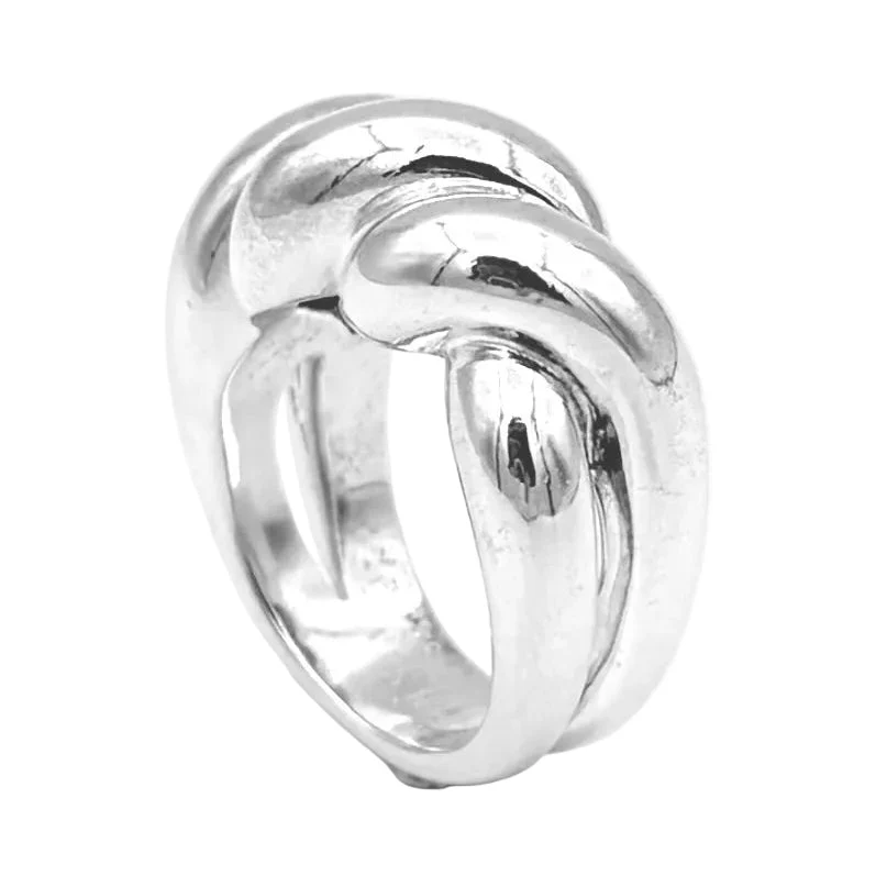 Bague Jonc HERMÈS "Torsades" en argent - Image 5