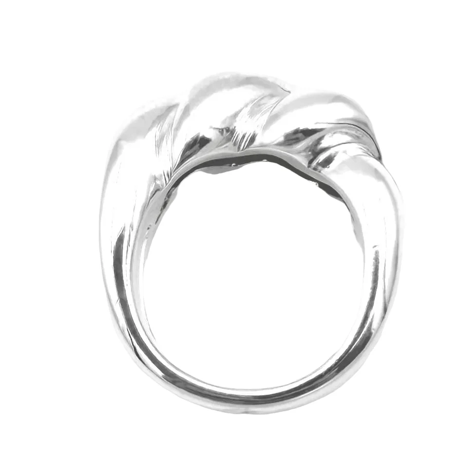 Bague Jonc HERMÈS "Torsades" en argent - Image 7