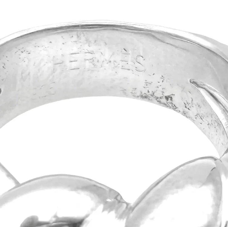 Bague Jonc HERMÈS "Torsades" en argent - Image 8