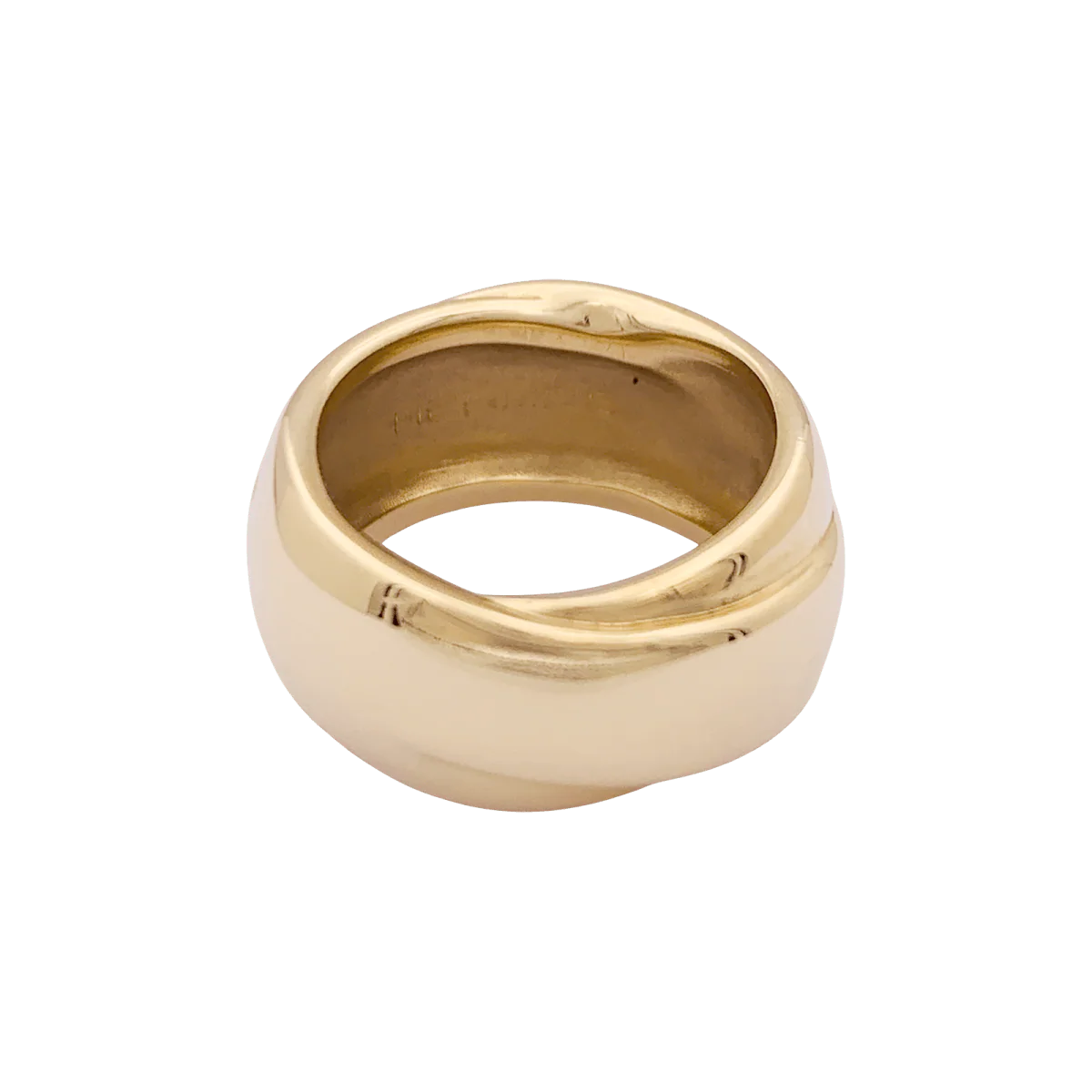 Bague Bandeau HERMÈS "Volte" en or jaune - Image 3