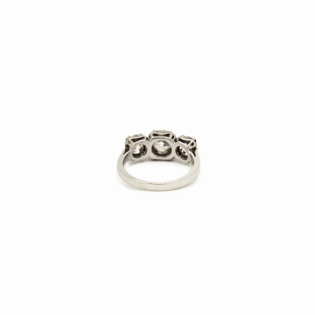 Bague jarretière en platine et diamant - Image 5