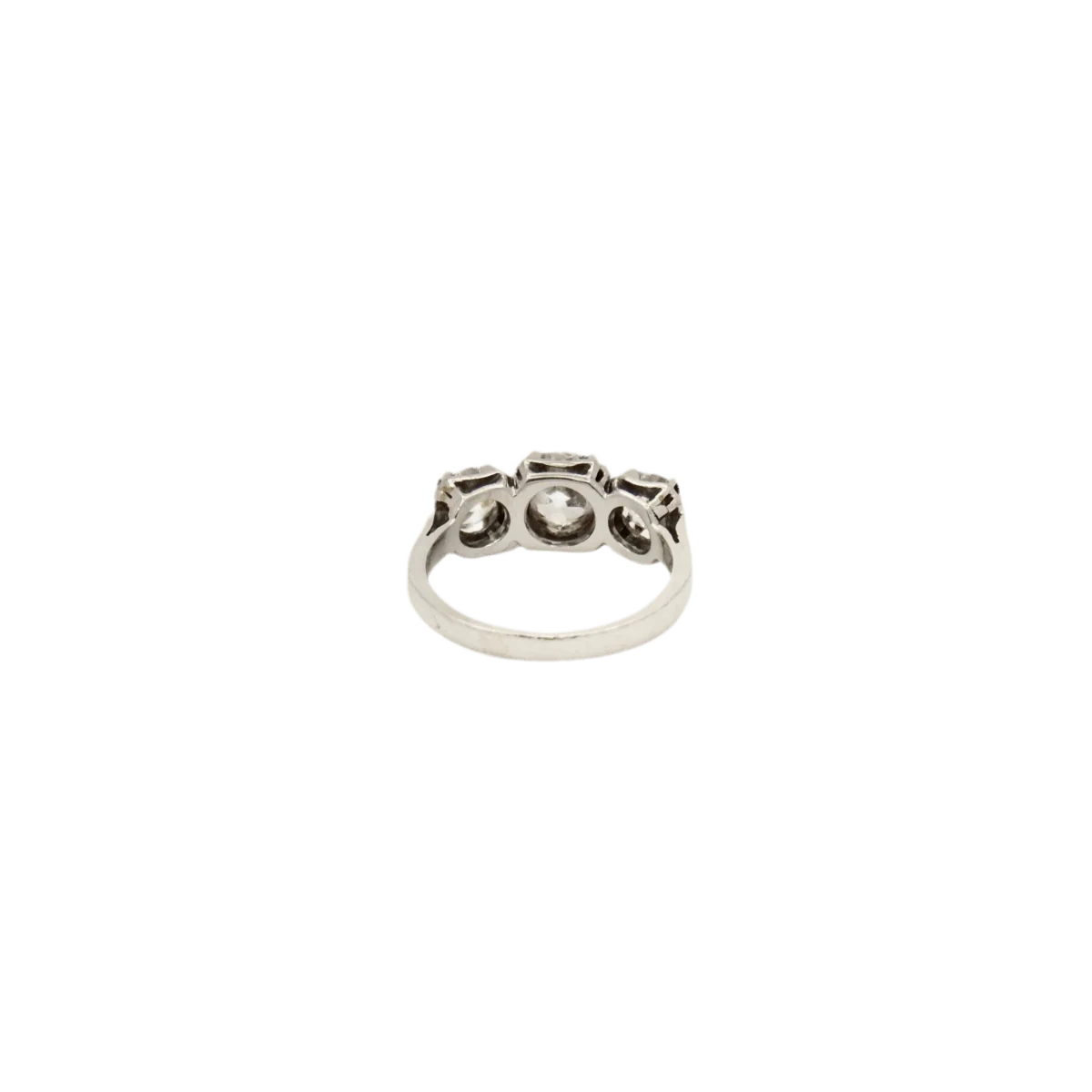 Bague Jarretière en platine et diamants - Image 4