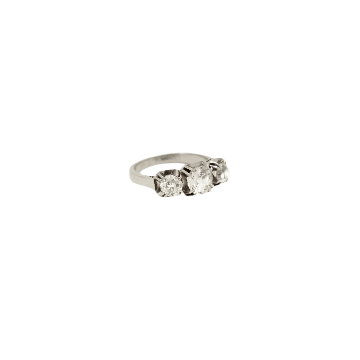 Bague Jarretière en platine et diamants - Image 5