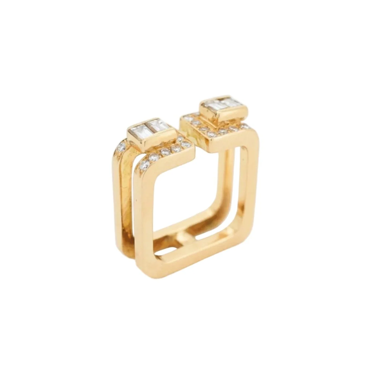Bague JEAN VENDÔME en or jaune et diamants - Image 3