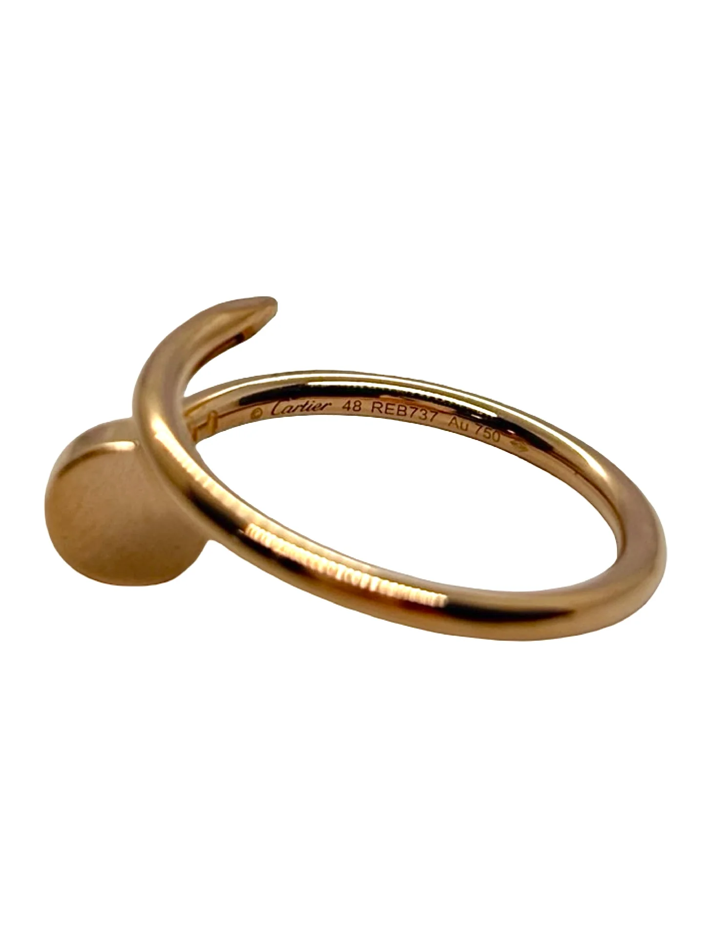 Bague Jonc CARTIER "Clou" en or rose - Image 4