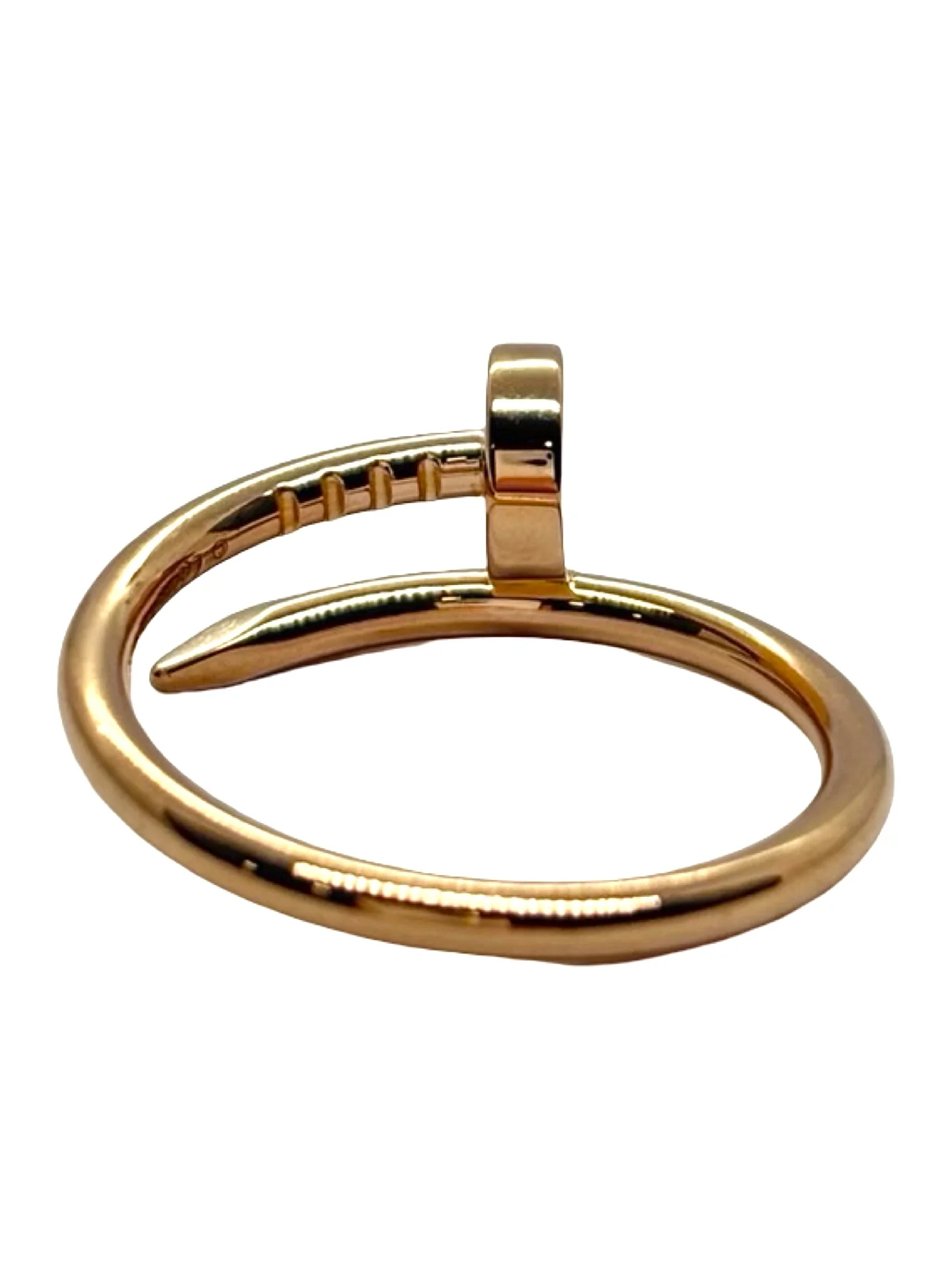 Bague Jonc CARTIER "Clou" en or rose - Image 5