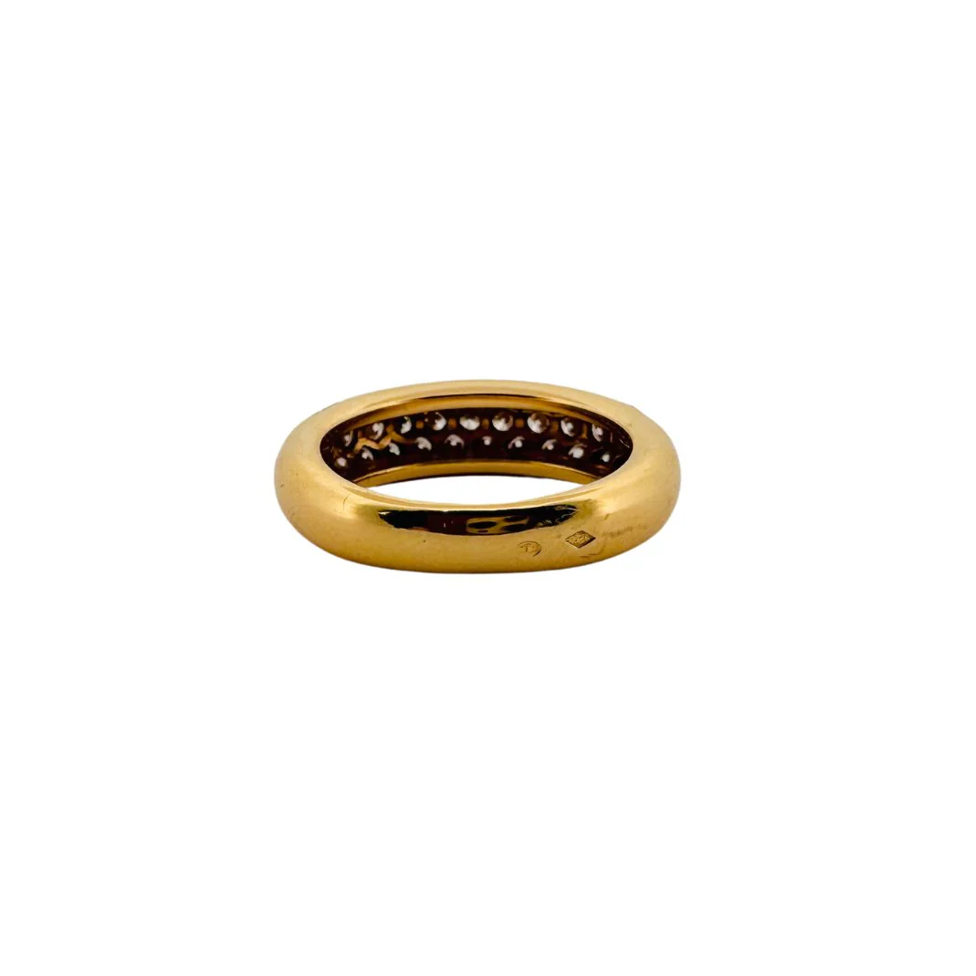 Bague Jonc CARTIER en or jaune et diamants - Image 4