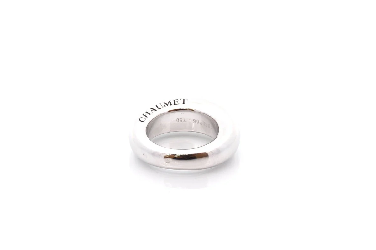 Bague Jonc CHAUMET en or blanc - Image 4