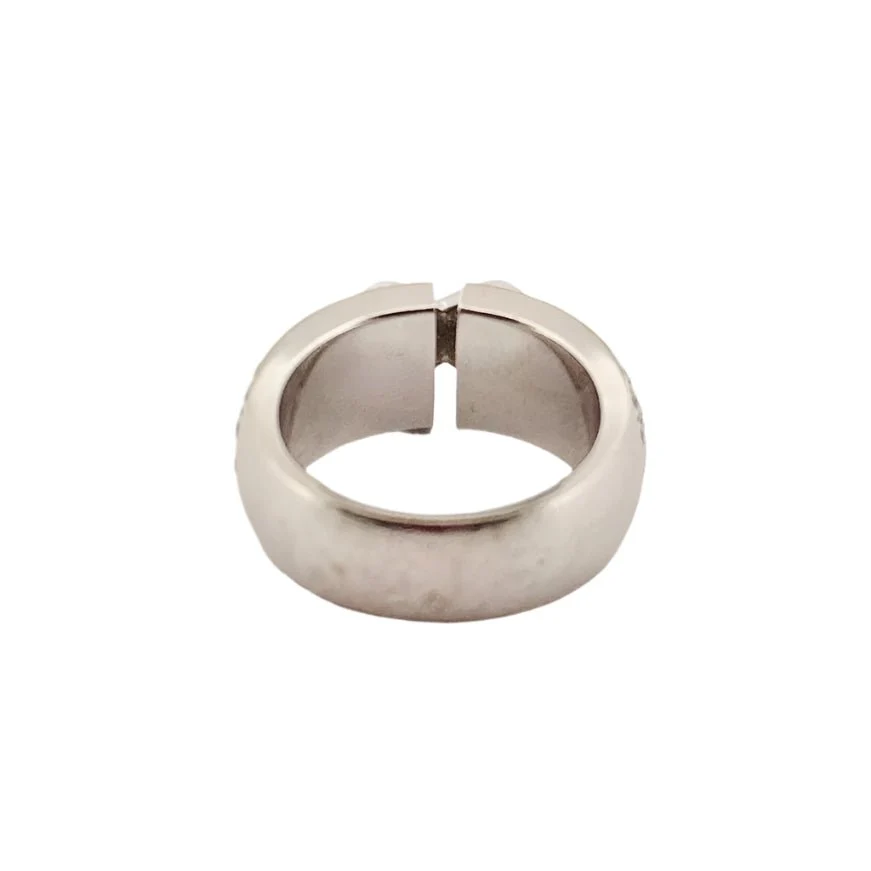 Bague Jonc CHAUMET "Liens" en or blanc et diamants - Image 4