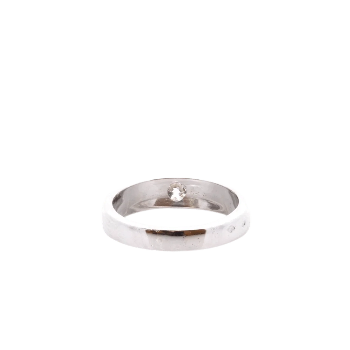 Bague Jonc en or blanc et diamant - Image 3