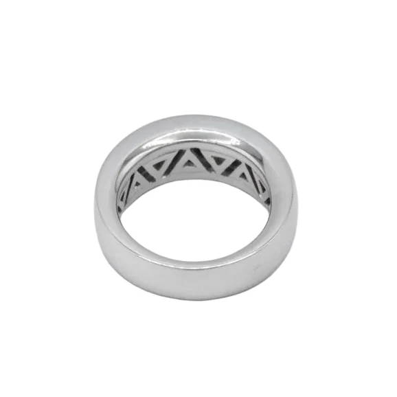Bague Alliance en or blanc et diamants - Image 4