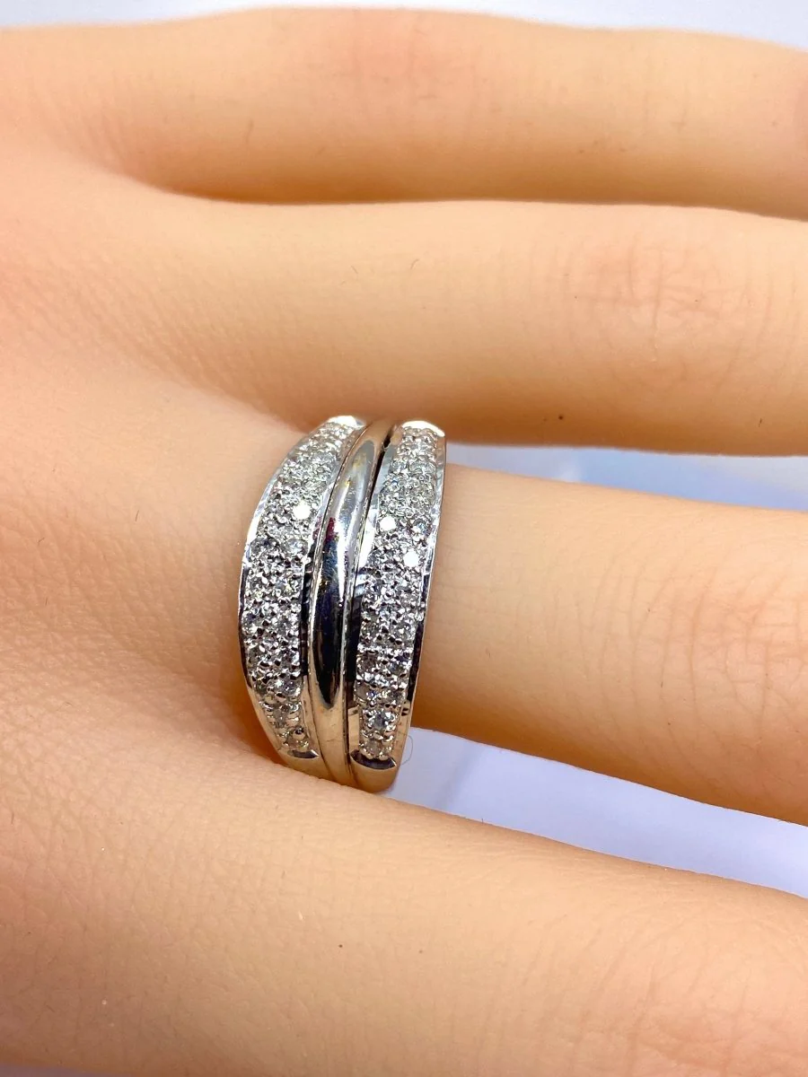 Bague Jonc en or et diamants - Image 15